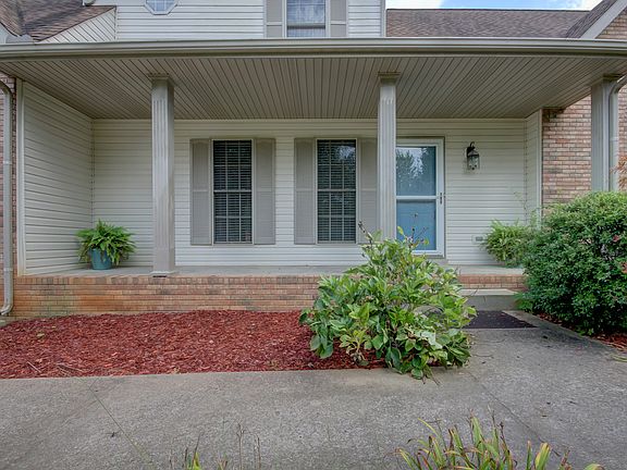 Spacious front porch