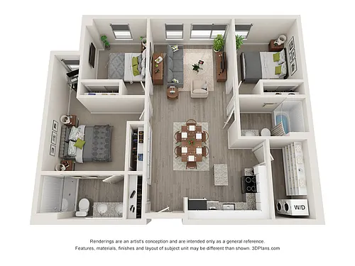 Floor plan 3 Bedroom