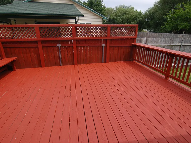 16' x 20' ft redwood deck