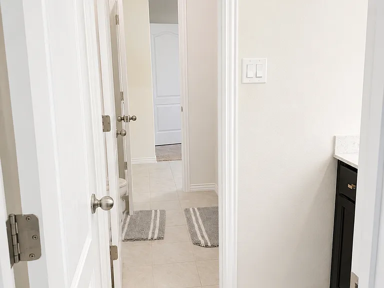 Jack-and-Jill style bathroom