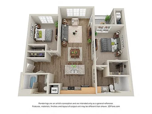 Floor plan Two Bedroom B