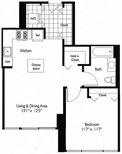 Floor plan 1 BEDROOM 06 - TIDES
