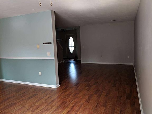 Dining room looking into living room