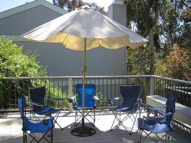 Main deck/patio in front of cottage