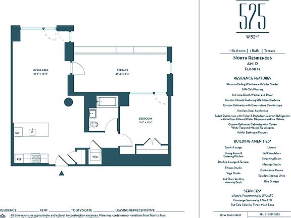 2nd image of 525 W 52nd St APT 14DN