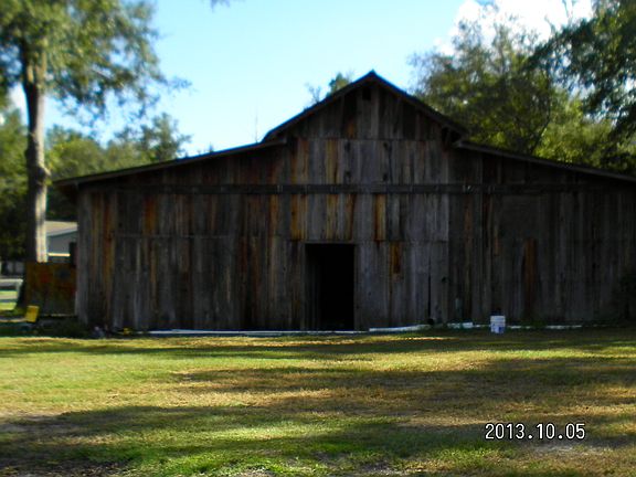 Back of barn