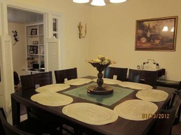 Dining Rm with view of Of