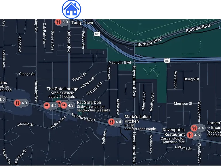 Lots of nearby restaurants