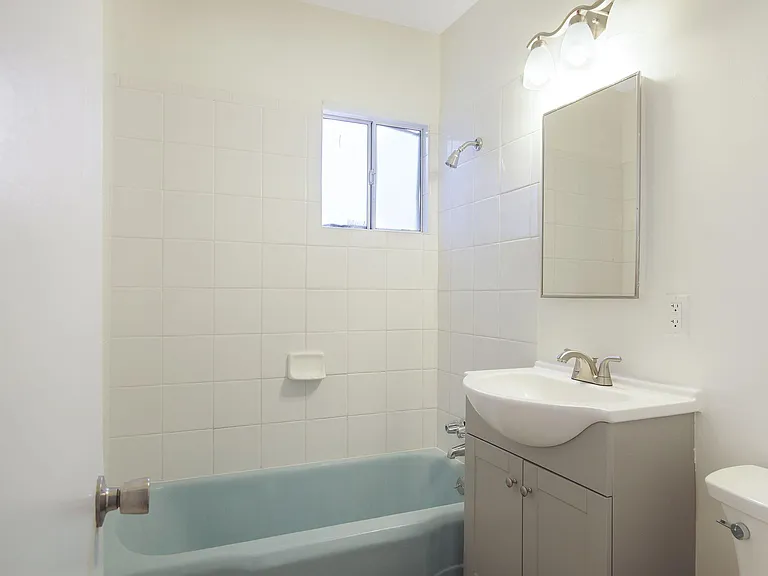 bathroom with new vanity