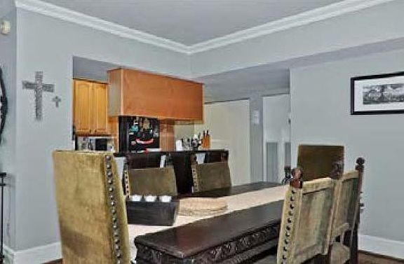 Dining room and kitchen