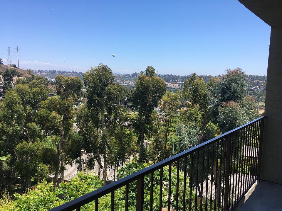 Balcony view of open space and Mission Valley