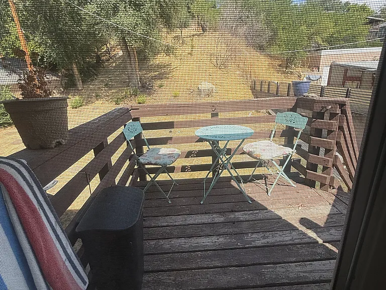 Private deck in back
