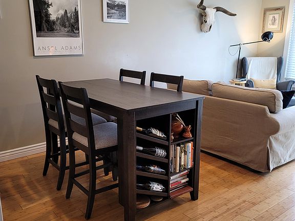Open-floor large living and dining area