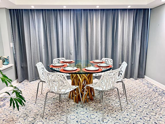 Night view with black out courtain.