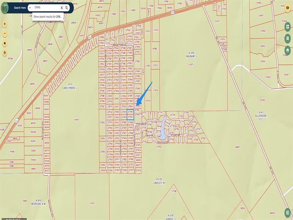 This listing is for property ID 27660 which is 72 Magnolia Ln which is just under one acre. The adjacent property, property ID 27661, is also available.