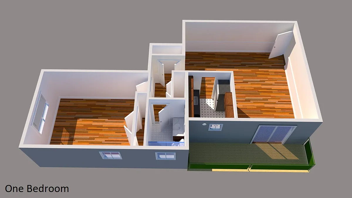 Floor plan 1 Bed 1 Bath