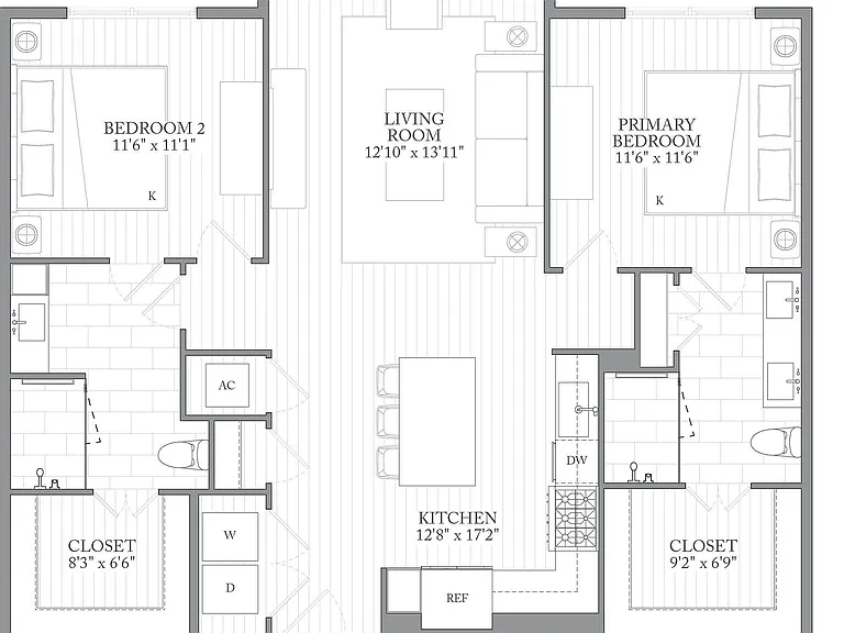 2U | 2bed 2bath 2U | 2bed 2bath
