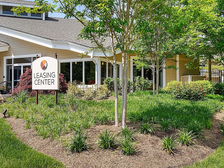 Lush landscaping throughout the community