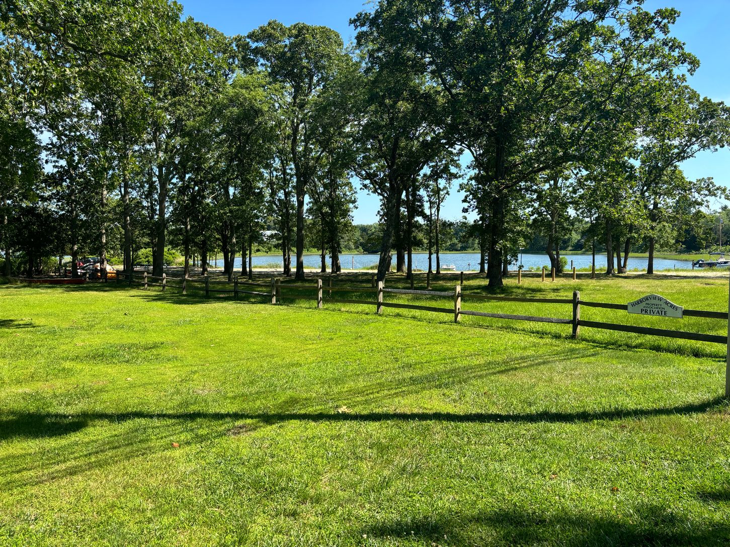  private beach area
