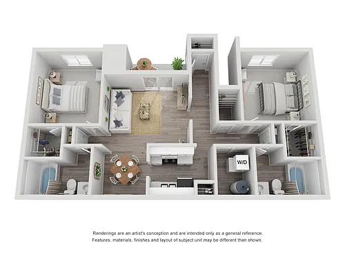 Floor plan 2 x 2 LOWER