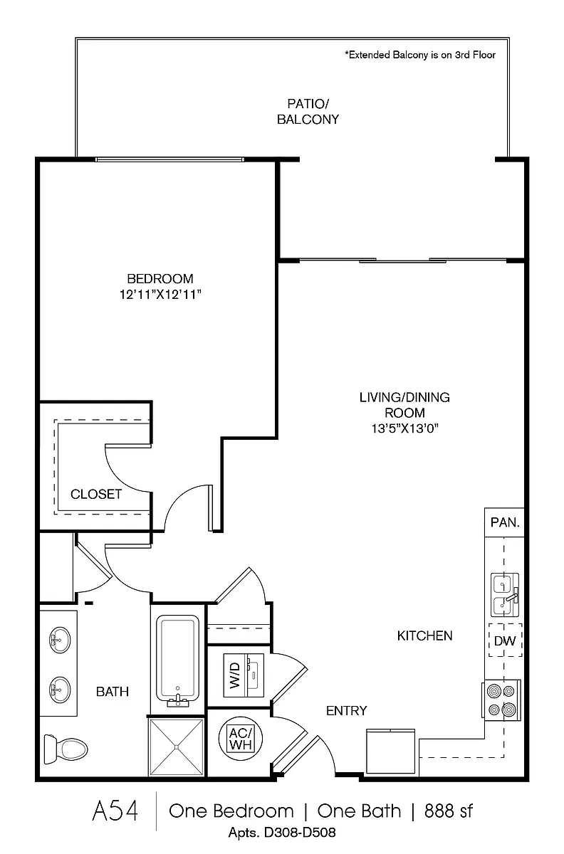 Floor plan A54