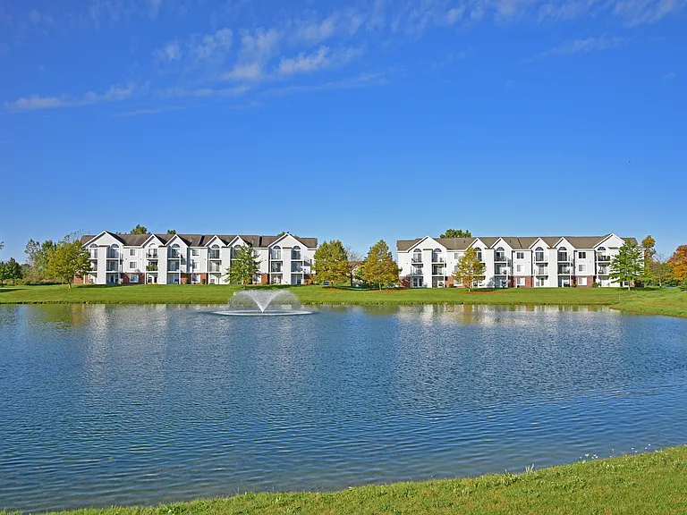 A pond at Heatherwood Apartments, Grand Blanc, Michigan