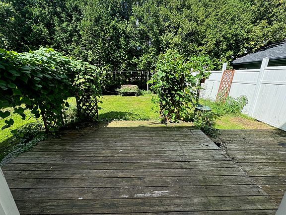 Rear deck from kitchen door