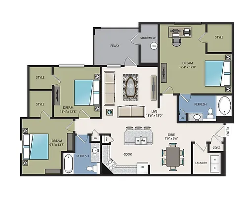 Floor plan C1