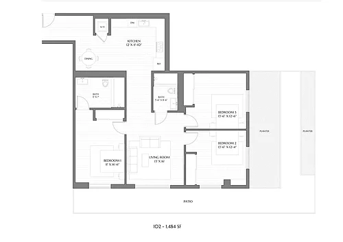 Floor plan 102