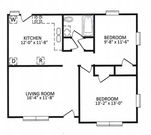 Floor plan Hickory