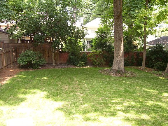 Private fenced back yard