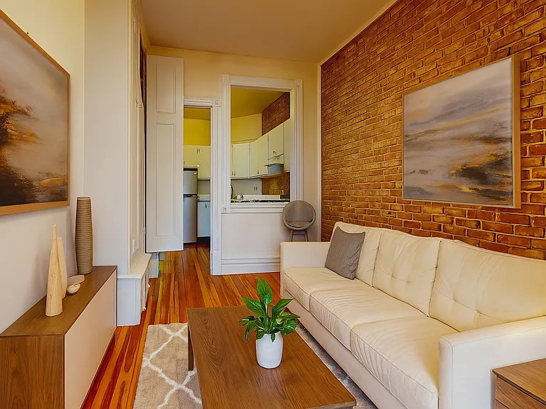 Living room (virtually staged to show you multiple furniture layout options)
