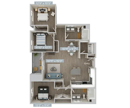 Floor plan C4U-C4S-1404