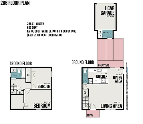 Floor plan 2B6 Townhome