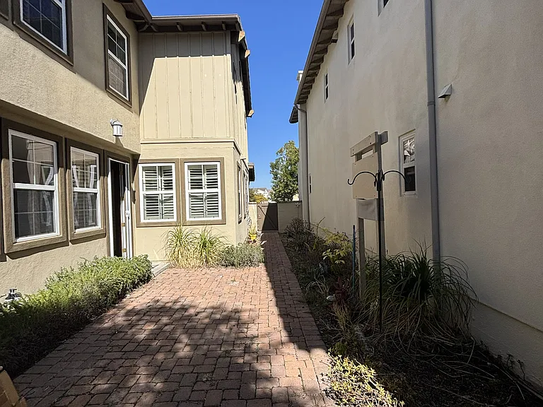 low maintenance private backyard