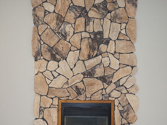 Stone Gas Fireplace F/R