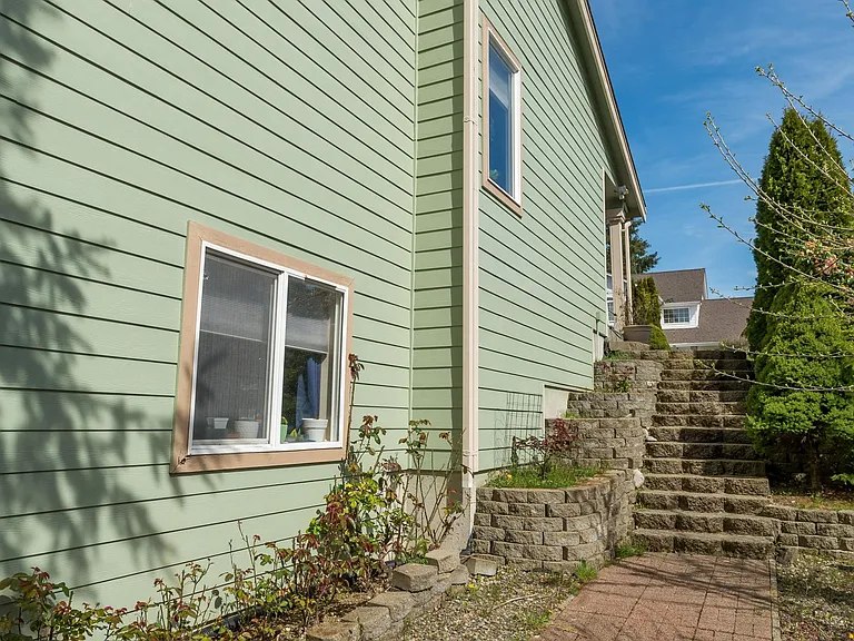 Stairway going to the basement. Basement tenant access to the basement.
