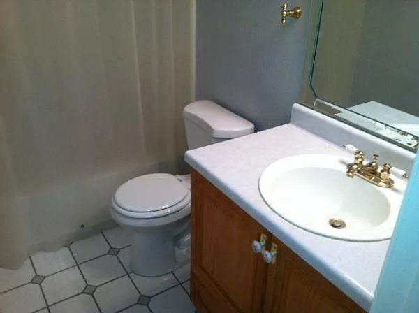 Hallway bathroom