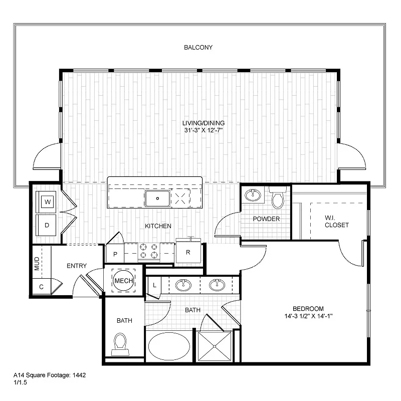 Floor plan A15