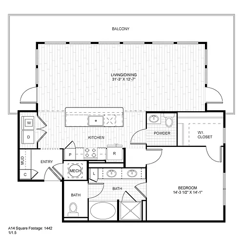 Floor plan A15