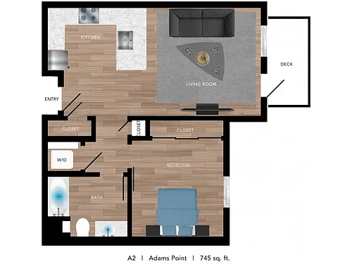 Floor plan A2 Adams Point