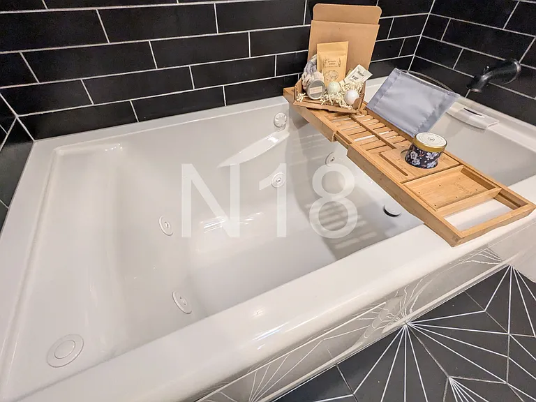 Spa jet bathtub perfect for relaxing without ever leaving home
