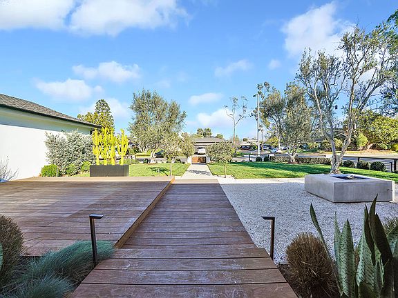 Front yard landscape and hardscape