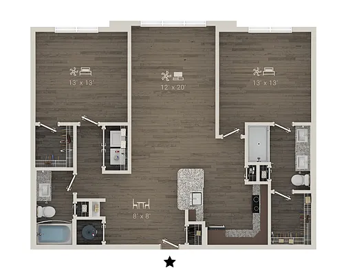 Floor plan Boardwalk ALT