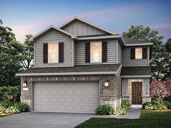 The Camelia, a 2-story new construction home showing Home Exterior E