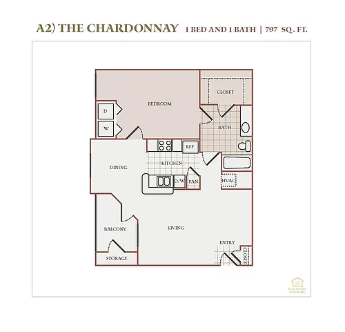 Floor plan A2 (The Chardonnay)
