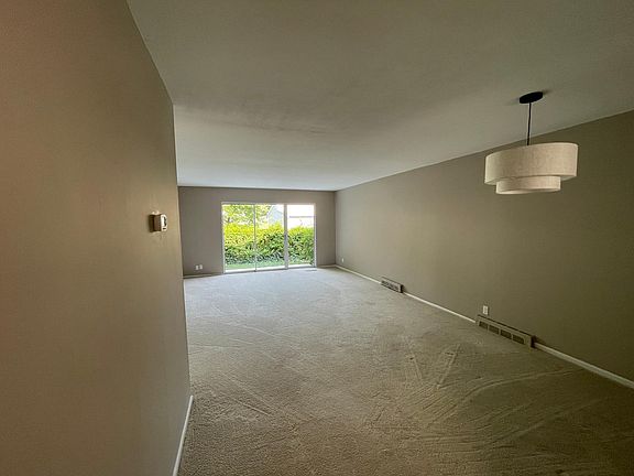 Open floor plan, living and dining room