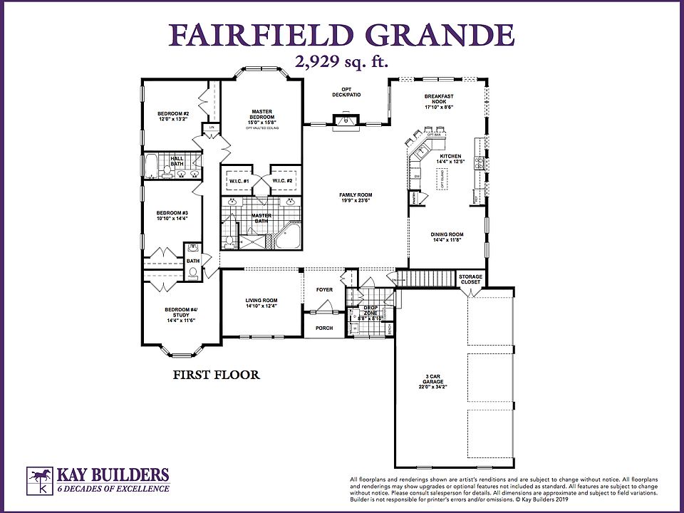 Fairfield Grande 3 Car Floorplan
