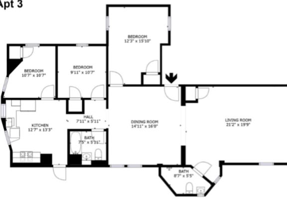 3rd image of 143 Buena Vista Ave APT 3