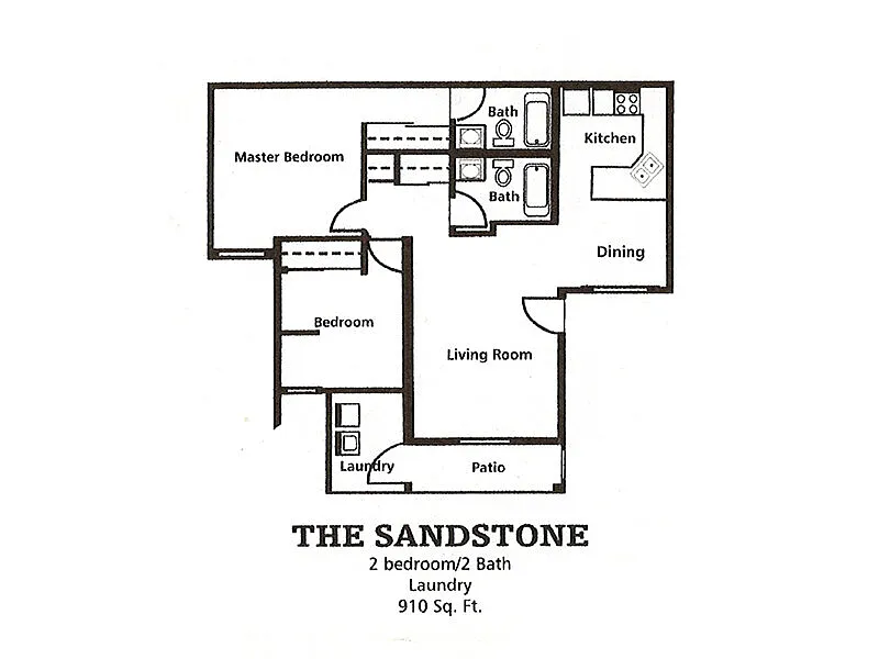 Floor plan 2 Bedroom